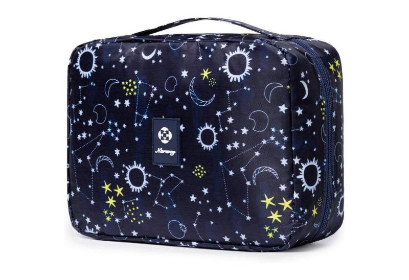 LuxusKollektion Kulturbeutel Kulturtasche Damen Herren Kulturbeutel Aufhängen Blaue Galaxie von LuxusKollektion
