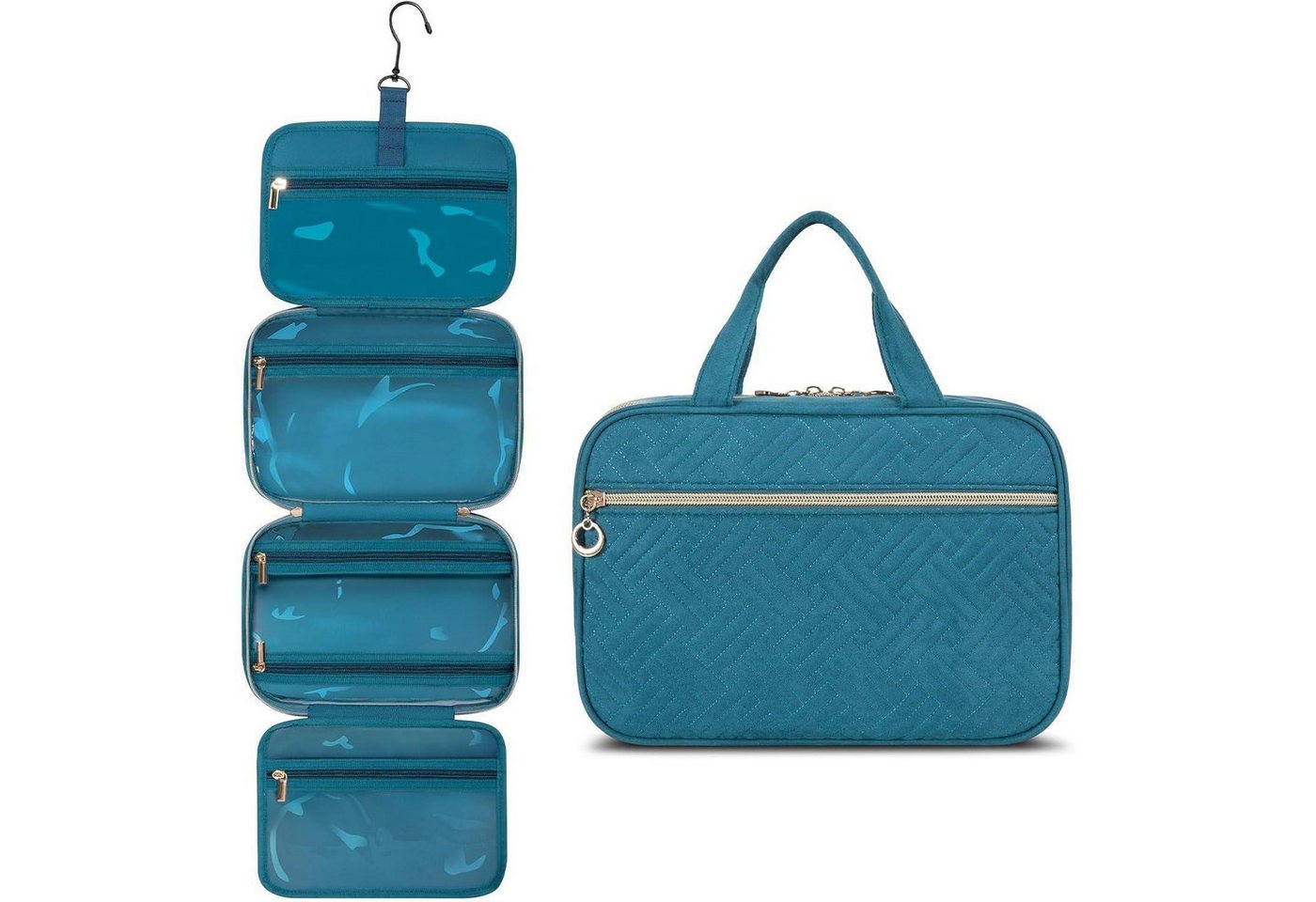 LuxusKollektion Kulturbeutel Kulturtasche Damen wasserdichte Kulturbeutel zum Aufhängen Faltbare von LuxusKollektion