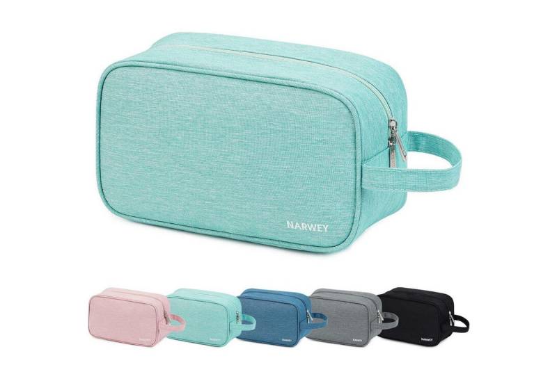 LuxusKollektion Kulturbeutel Kulturtasche Kosmetiktasche Schminkkoffer Damen Minzgrün B-minzgrün von LuxusKollektion