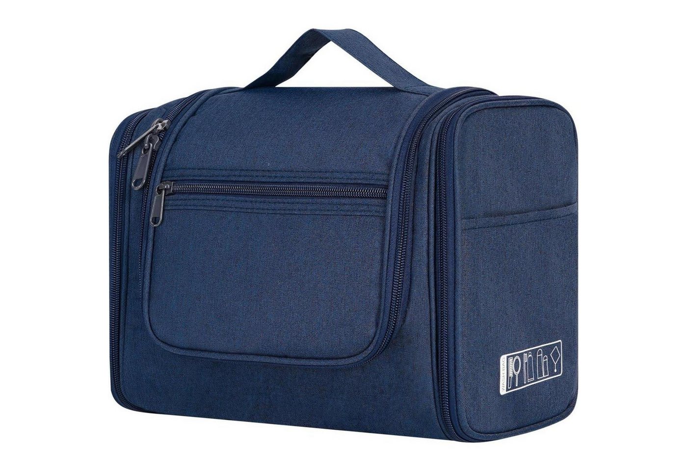 LuxusKollektion Kulturbeutel Kulturtasche Kulturbeutel Aufhängen Reise Damen Herren Blau von LuxusKollektion