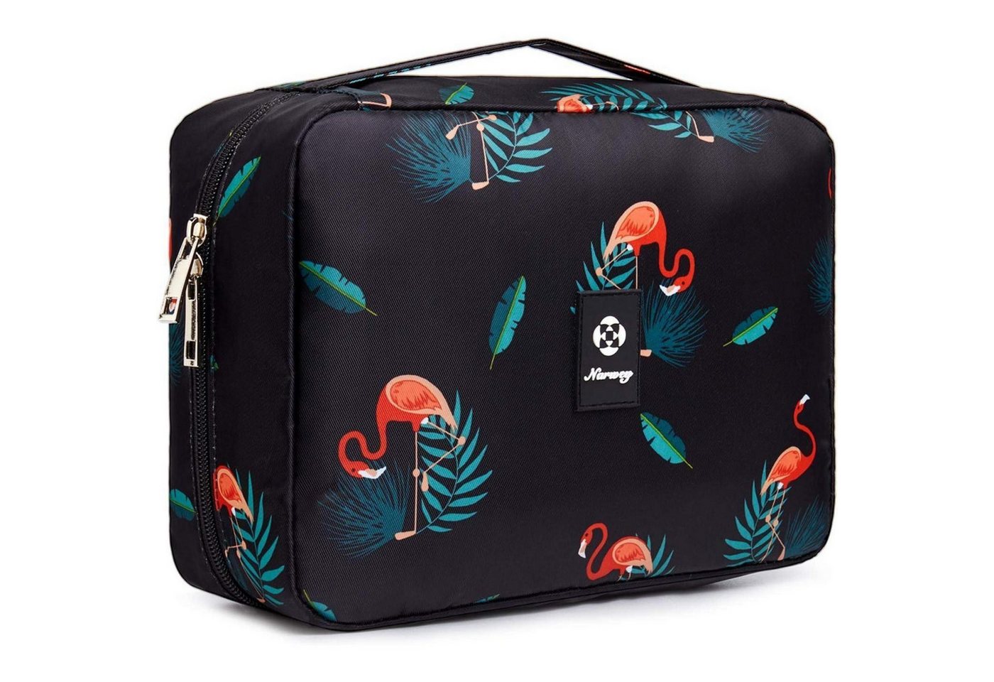 LuxusKollektion Kulturbeutel Kulturtasche groß Kulturbeutel Damen Herren Aufhängen Schwarz von LuxusKollektion