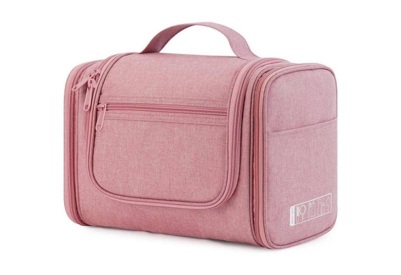 LuxusKollektion Kulturbeutel Waschtasche Groß Aufhängen Herren Damen Camping Reisen Dunkelpink von LuxusKollektion