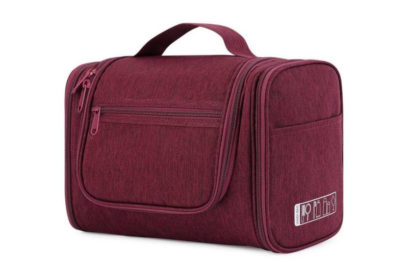 LuxusKollektion Kulturbeutel Waschtasche Groß Kulturtasche Kulturbeutel Damen Herren Rot von LuxusKollektion