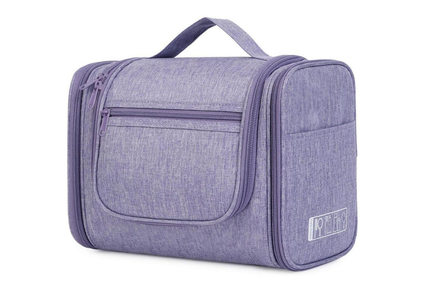 LuxusKollektion Kulturbeutel Waschtasche Kulturtasche Kulturbeutel Aufhängen Reisen Damen Violett von LuxusKollektion