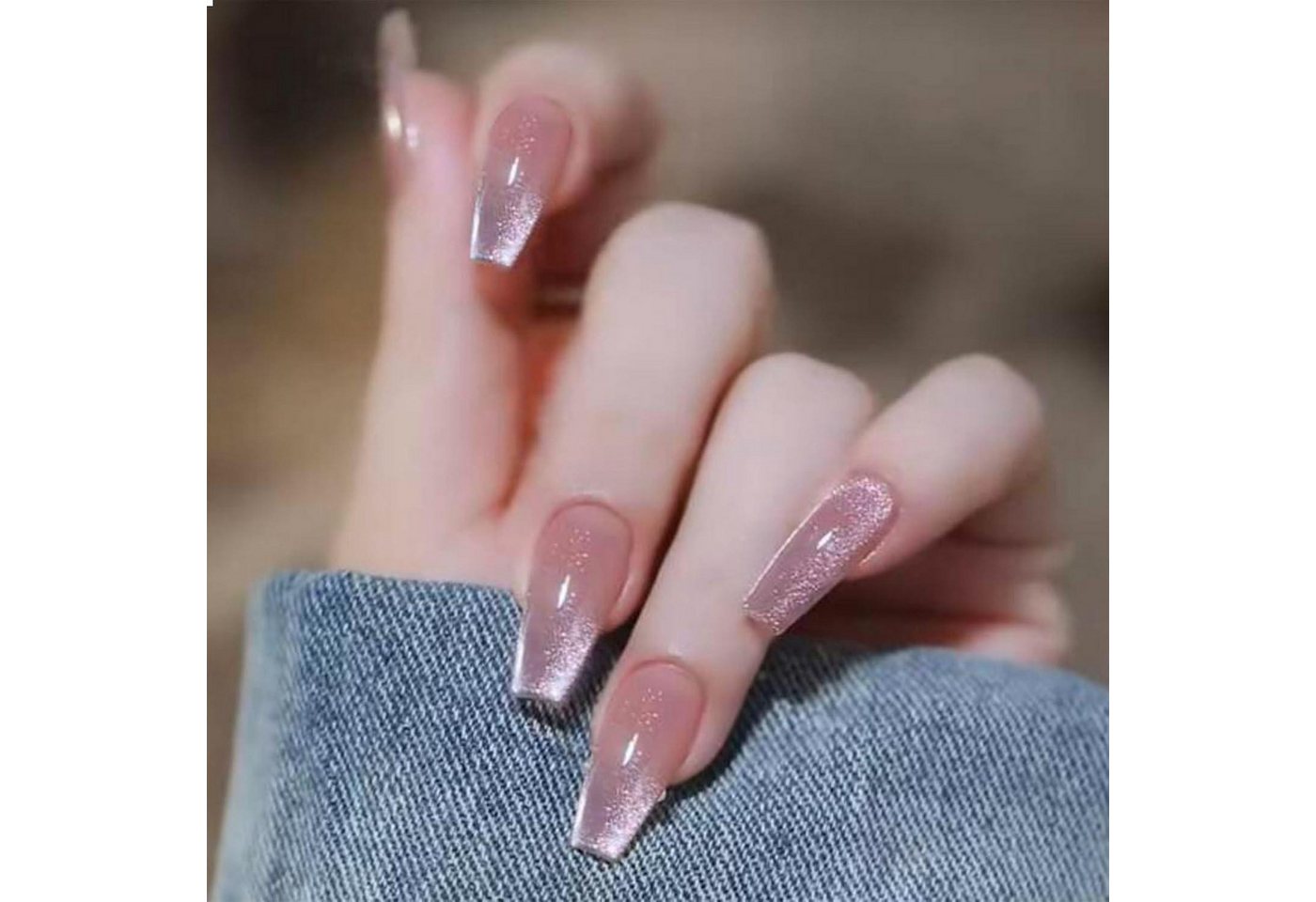 LuxusKollektion Kunstfingernägel 24 Stück Nudefarben Press on Nails Lang Coffin Falscher Nagel Gradient LuxusKollektion Kunstfingernägel 24 Stück Nudefarben Press on Nails Lang Coffin Falscher Nagel Gradient von LuxusKollektion