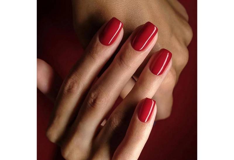 LuxusKollektion Kunstfingernägel 24er Set Eckige French Tip Nägel zum Aufkleben, Ballerina Acryl Fake von LuxusKollektion