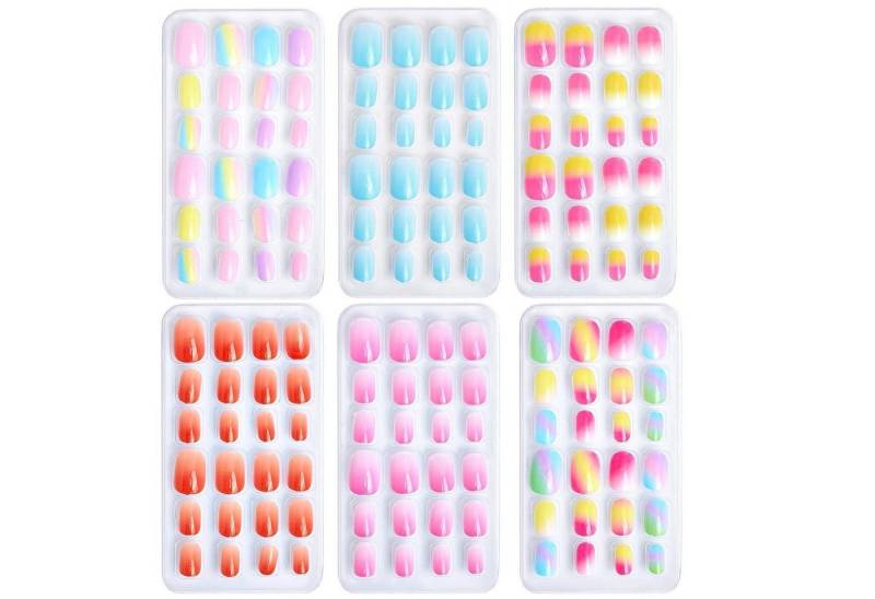 LuxusKollektion Kunstfingernägel Falsche Nägel 144 Kinder Jelly Kleber 6 Designs Mädchen Colorful Set E LuxusKollektion Kunstfingernägel Falsche Nägel 144 Kinder Jelly Kleber 6 Designs Mädchen Colorful Set E von LuxusKollektion