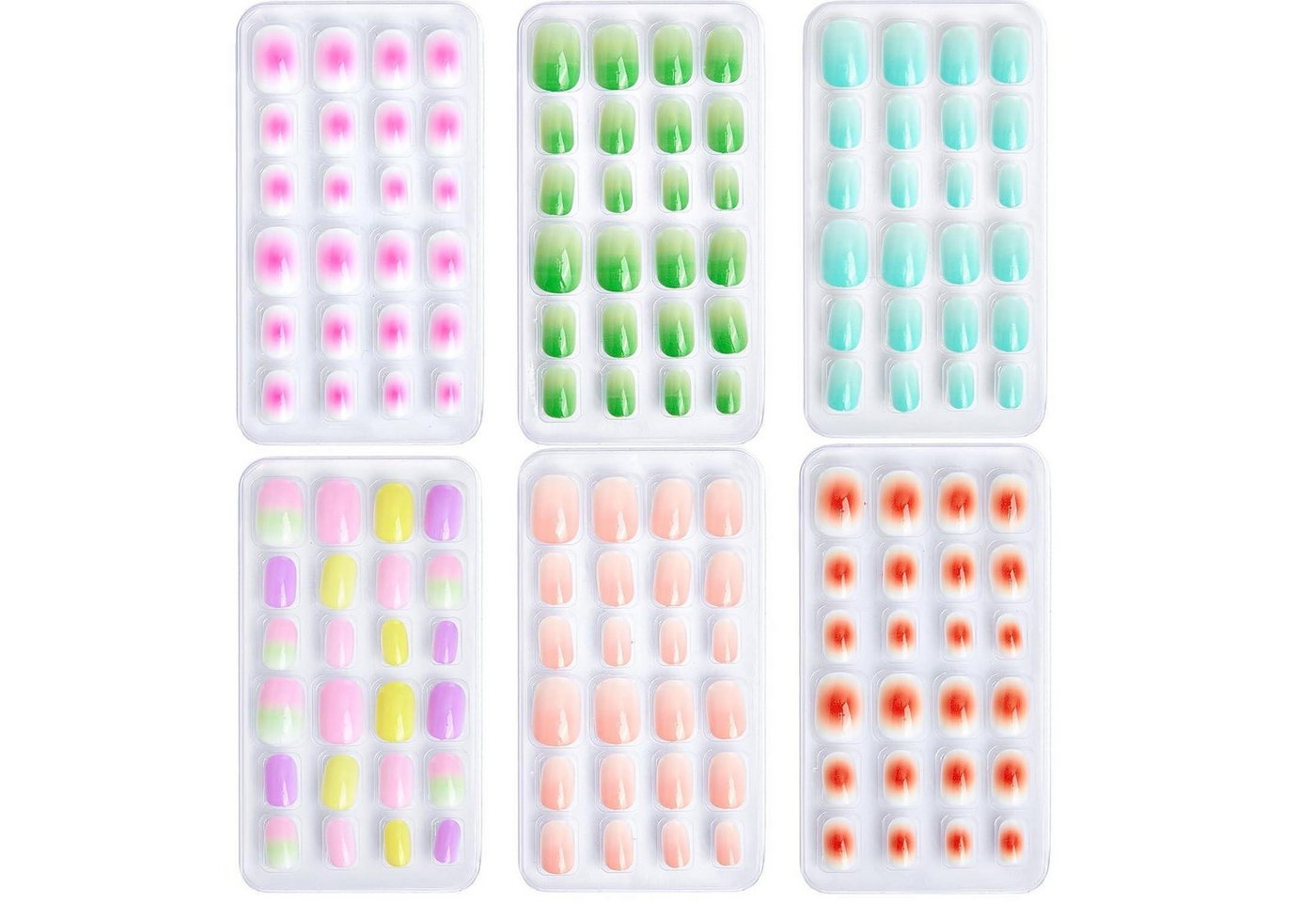LuxusKollektion Kunstfingernägel Falsche Nägel 144 Stück Kinder Jelly Kleber 6 Designs Colorful Set F LuxusKollektion Kunstfingernägel Falsche Nägel 144 Stück Kinder Jelly Kleber 6 Designs Colorful Set F von LuxusKollektion