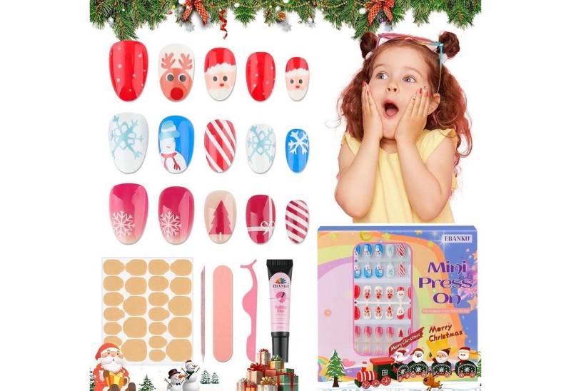 LuxusKollektion Kunstfingernägel Falsche Nägel 3 Pack Weihnachten Mädchen Nail Mandel Weihnachts set LuxusKollektion Kunstfingernägel Falsche Nägel 3 Pack Weihnachten Mädchen Nail Mandel Weihnachts set von LuxusKollektion