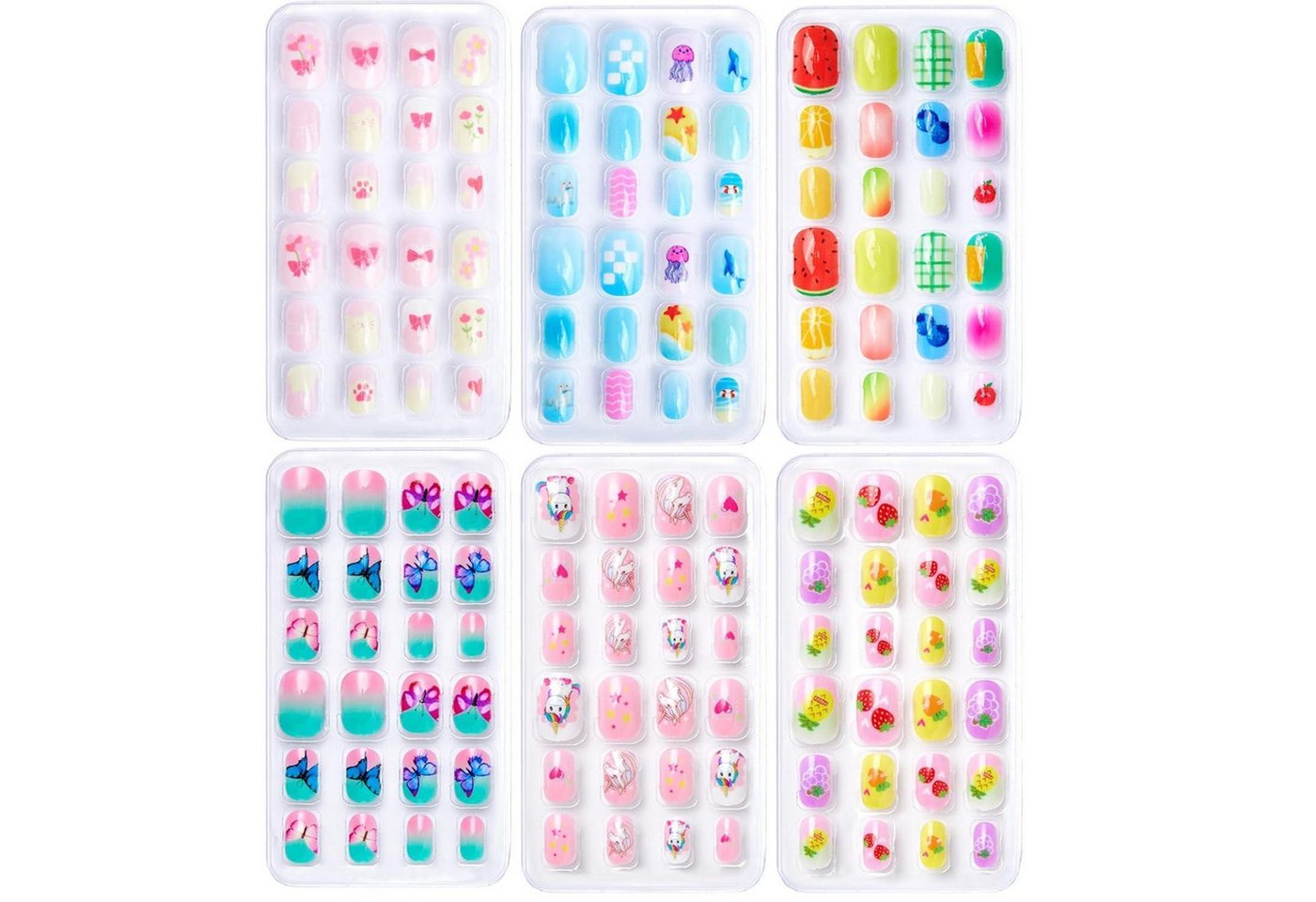 LuxusKollektion Kunstfingernägel Falsche Nägel Kinder Jelly Kleber 6 Designs 144 Colorful Set G LuxusKollektion Kunstfingernägel Falsche Nägel Kinder Jelly Kleber 6 Designs 144 Colorful Set G von LuxusKollektion