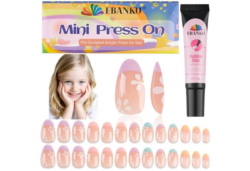 LuxusKollektion Kunstfingernägel Falsche Nägel Mädchen Kurze Acryl Vollabdeckung 26 Stück Blume LuxusKollektion Kunstfingernägel Falsche Nägel Mädchen Kurze Acryl Vollabdeckung 26 Stück Blume von LuxusKollektion