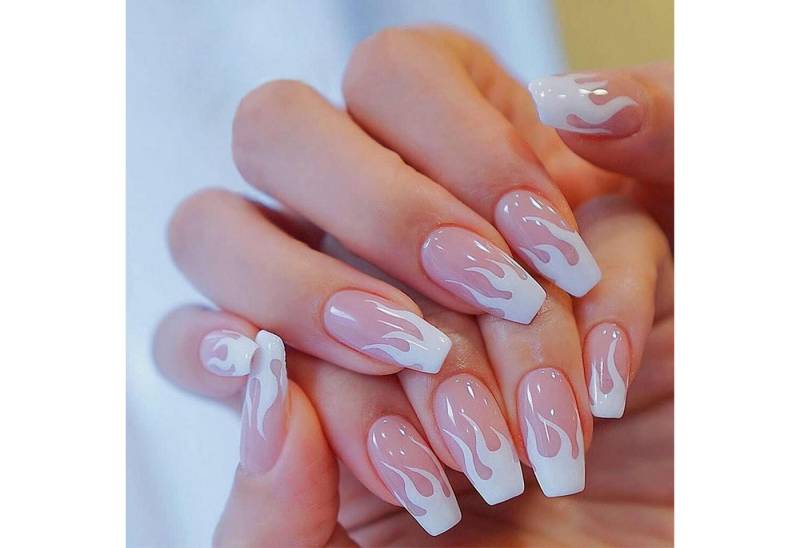 LuxusKollektion Kunstfingernägel Falschnägel Ballerina Acryl Flamme Mittel 24St Frauen Rosa LuxusKollektion Kunstfingernägel Falschnägel Ballerina Acryl Flamme Mittel 24St Frauen Rosa von LuxusKollektion