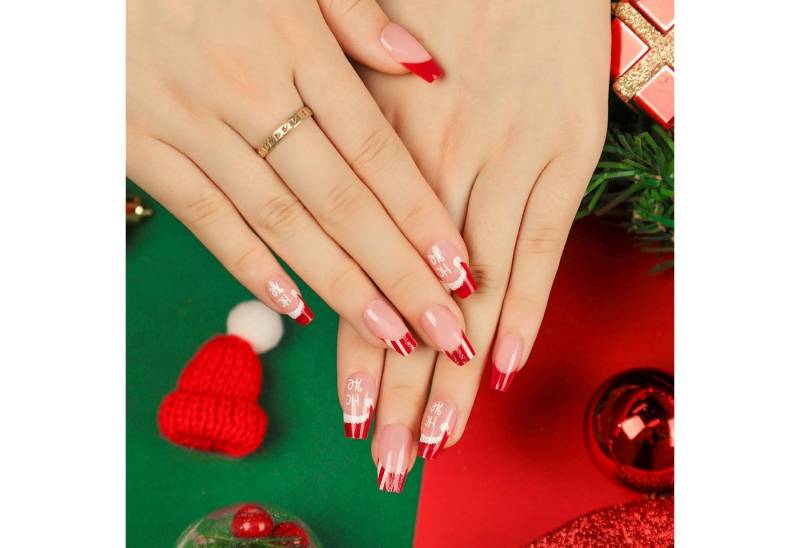 LuxusKollektion Kunstfingernägel Klebenägel Fullcover PressOn 24 Stück Frauen Mädchen M 2689 von LuxusKollektion