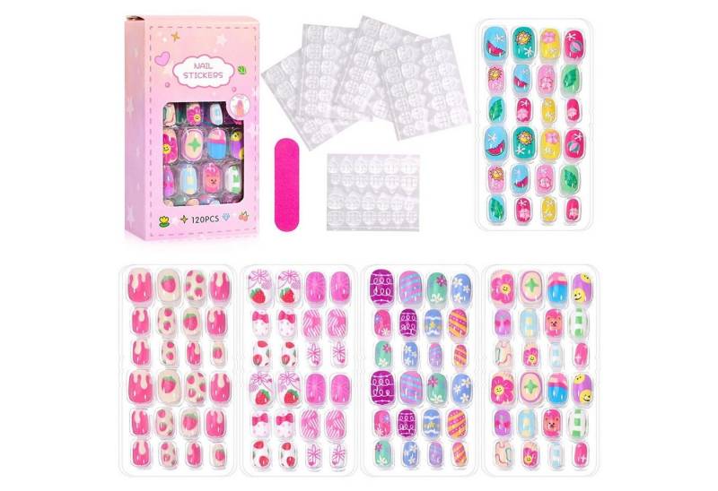 LuxusKollektion Kunstfingernägel Künstliche Nägel 120 Stück volle Abdeckung Farbverlauf für Mädchen von LuxusKollektion