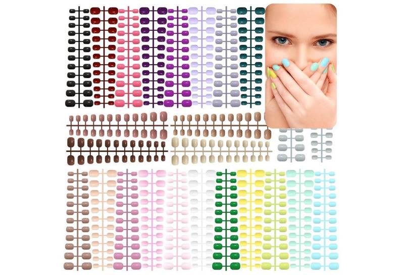 LuxusKollektion Kunstfingernägel Künstliche Nägel Kinder kurz quadratisch 576 Stück 24 Farben LuxusKollektion Kunstfingernägel Künstliche Nägel Kinder kurz quadratisch 576 Stück 24 Farben von LuxusKollektion