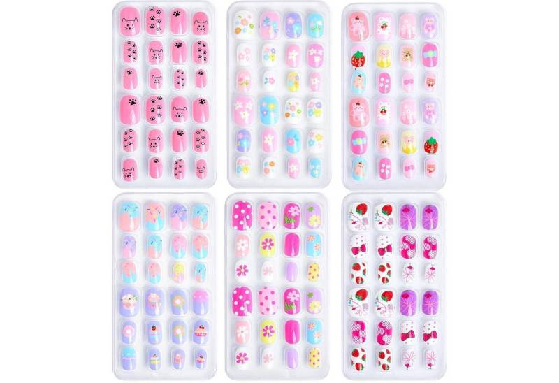 LuxusKollektion Kunstfingernägel Kunstnägel 144 Stück Kinder 6 Designs Jelly Kleber Colorful Set B LuxusKollektion Kunstfingernägel Kunstnägel 144 Stück Kinder 6 Designs Jelly Kleber Colorful Set B von LuxusKollektion
