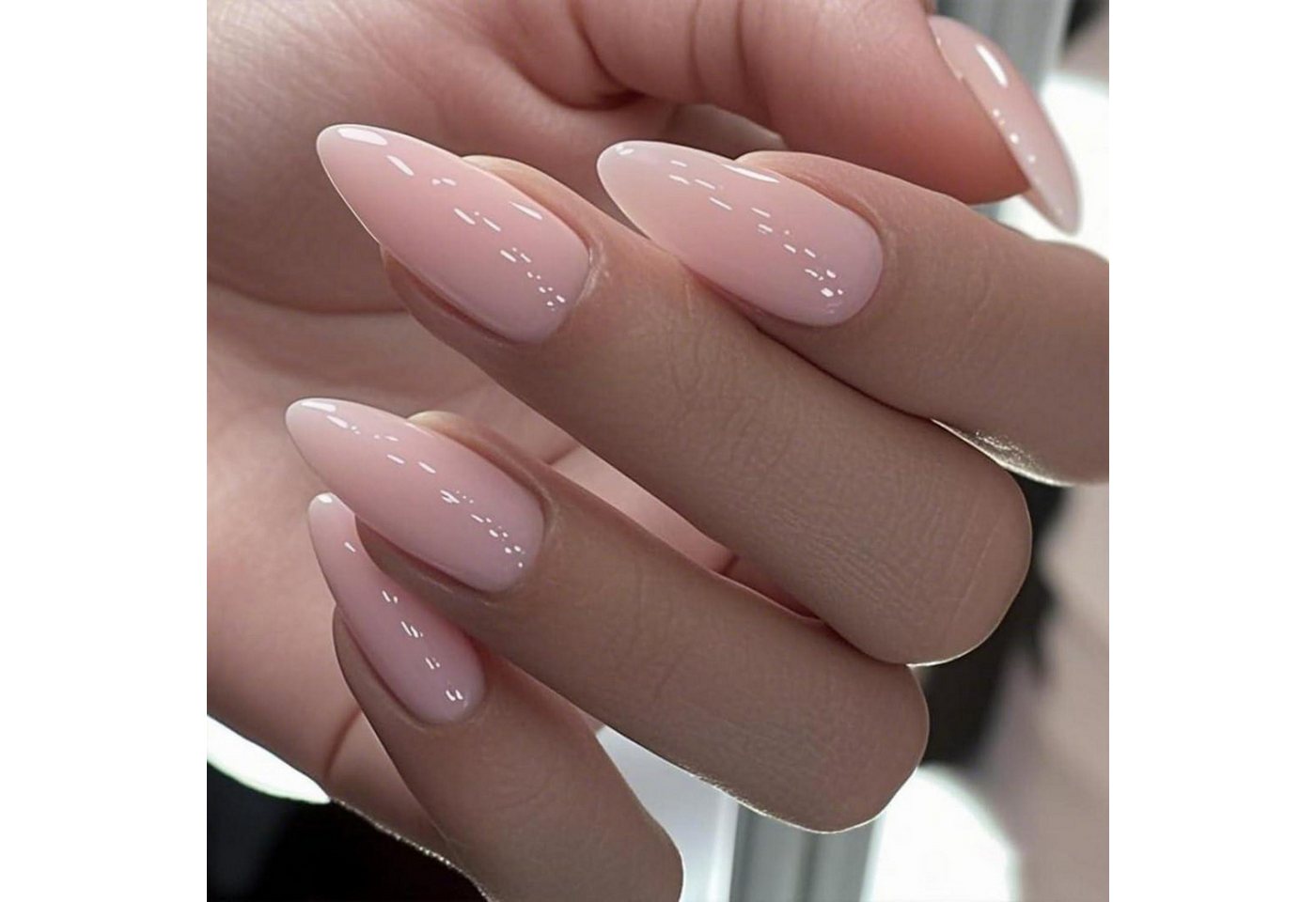 LuxusKollektion Kunstfingernägel Kunstnägel Press On Acryl Mandel 24 Stück Hellrosa Alt Rosa von LuxusKollektion