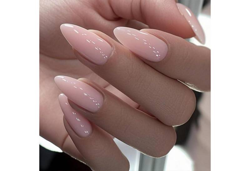 LuxusKollektion Kunstfingernägel Kunstnägel Press On Acryl Mandel 24 Stück Hellrosa Alt Rosa von LuxusKollektion