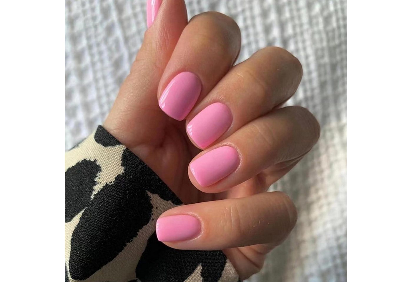 LuxusKollektion Kunstfingernägel Nägel 24 Stück Press On Kleber Kunstnägel French Pink von LuxusKollektion