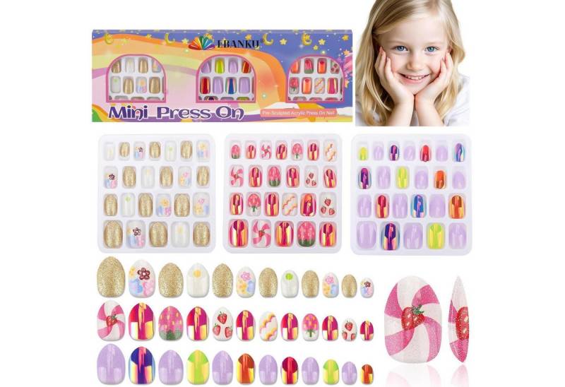 LuxusKollektion Kunstfingernägel Nagelset 72 Teile 3er Pack mit Jelly Kleber rosa lila gold für Mädchen LuxusKollektion Kunstfingernägel Nagelset 72 Teile 3er Pack mit Jelly Kleber rosa lila gold für Mädchen von LuxusKollektion