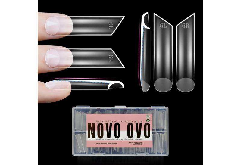 LuxusKollektion Kunstfingernägel Nagelspitzen Lippenstiftform XXL Lipstick Shape Nail Tip 180 EU von LuxusKollektion