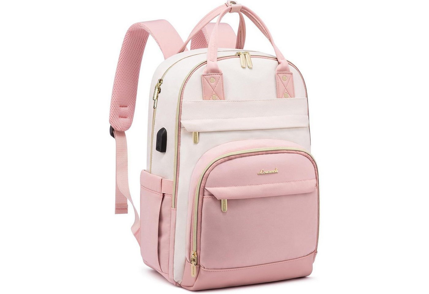 LuxusKollektion Laptoprucksack Damen Laptop Rucksack 15.6 Zoll Schulrucksack Wasserdicht von LuxusKollektion