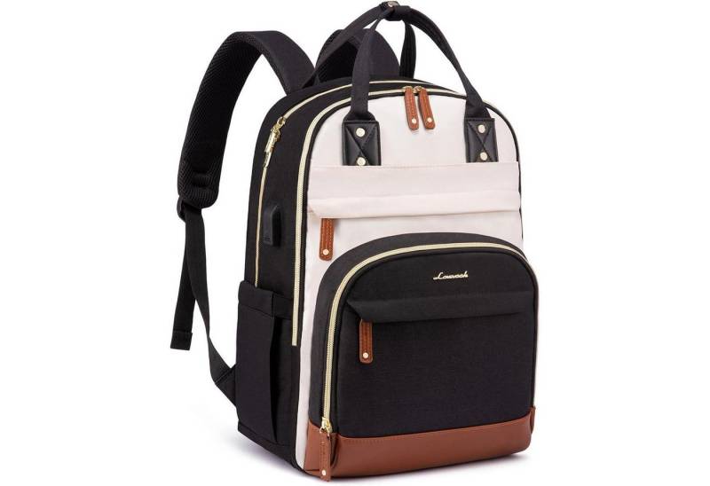 LuxusKollektion Laptoprucksack Großer Laptop Rucksack 17 Zoll: Wasserdichter Schulrucksack von LuxusKollektion