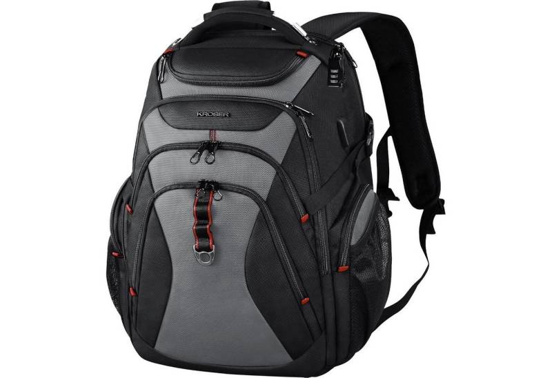 LuxusKollektion Laptoprucksack Laptop Rucksack 17,3 Zoll Business Reise XL Daypack Wasserdicht RFID von LuxusKollektion