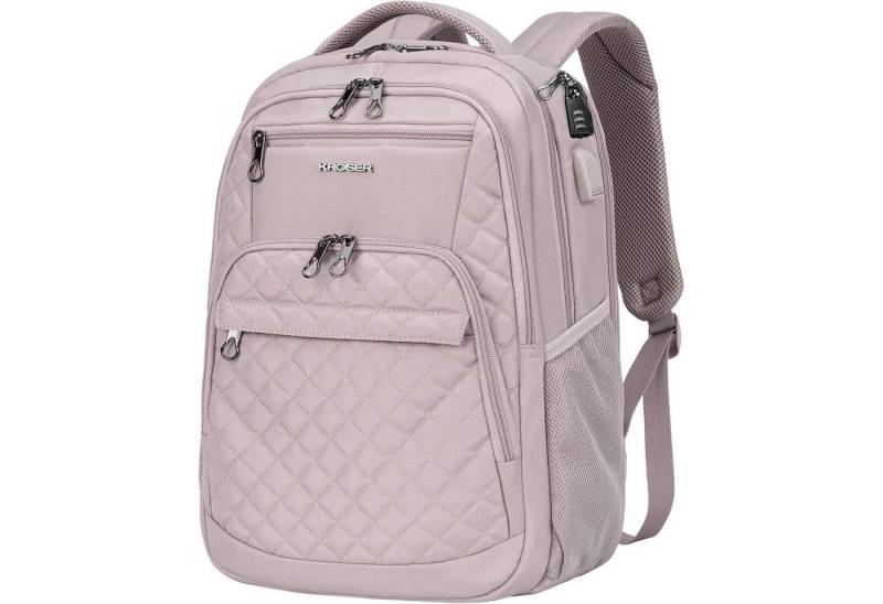 LuxusKollektion Laptoprucksack Laptop Rucksack 17,3 Zoll Business Schulrucksack Wasserdicht USB RFID von LuxusKollektion