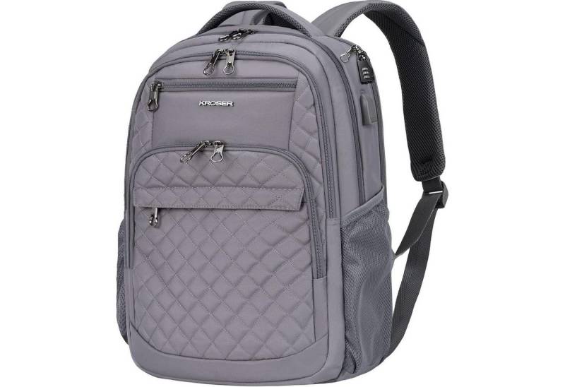 LuxusKollektion Laptoprucksack Laptop Rucksack 17,3 Zoll Business Wasserdicht USB RFID Taschen von LuxusKollektion