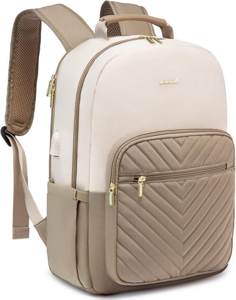 LuxusKollektion Laptoprucksack Laptop Rucksack Damen 17 Zoll Schulrucksack Mädchen USB Ladeanschluss LuxusKollektion Laptoprucksack Laptop Rucksack Damen 17 Zoll Schulrucksack Mädchen USB Ladeanschluss von LuxusKollektion
