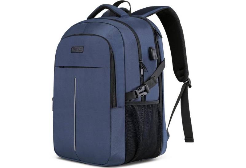 LuxusKollektion Laptoprucksack Laptop Rucksack Herren 50L Antidiebstahl Wasserdicht 17.3 Zoll Blau von LuxusKollektion