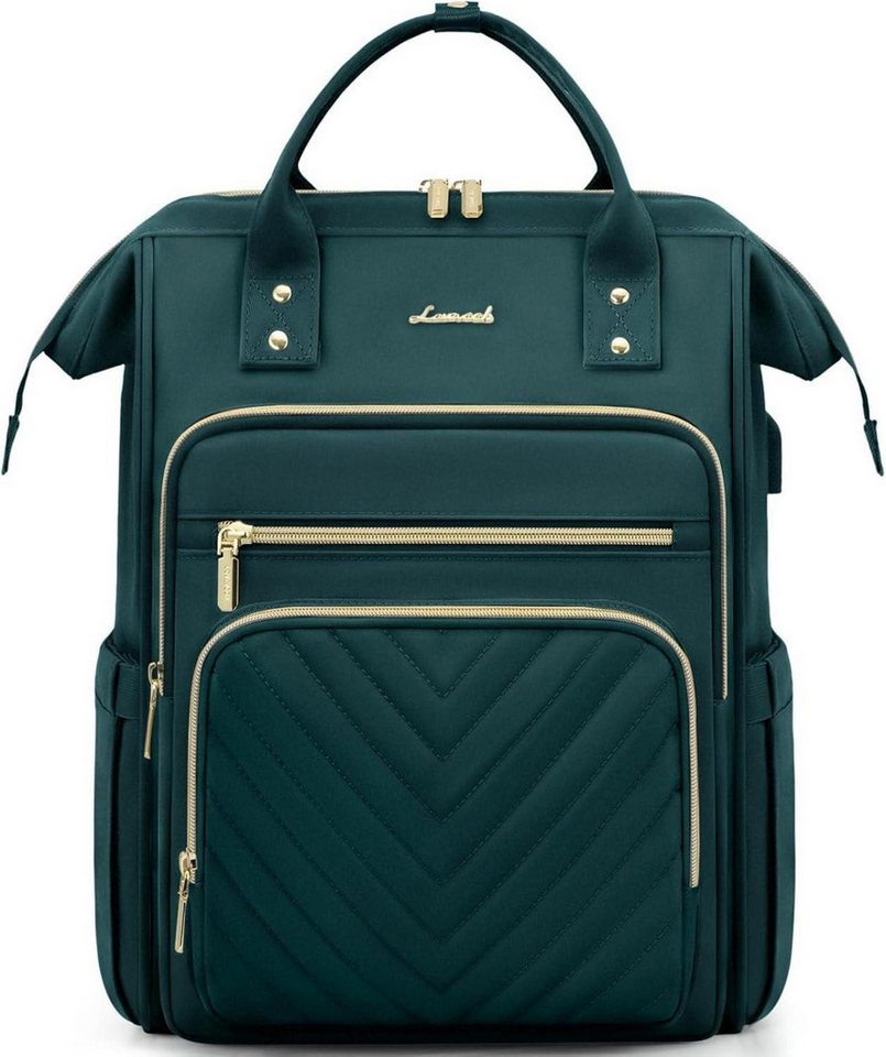 LuxusKollektion Laptoprucksack Rucksack Damen 17,3 Zoll Laptop Schulrucksack Wasserdicht für Reise von LuxusKollektion