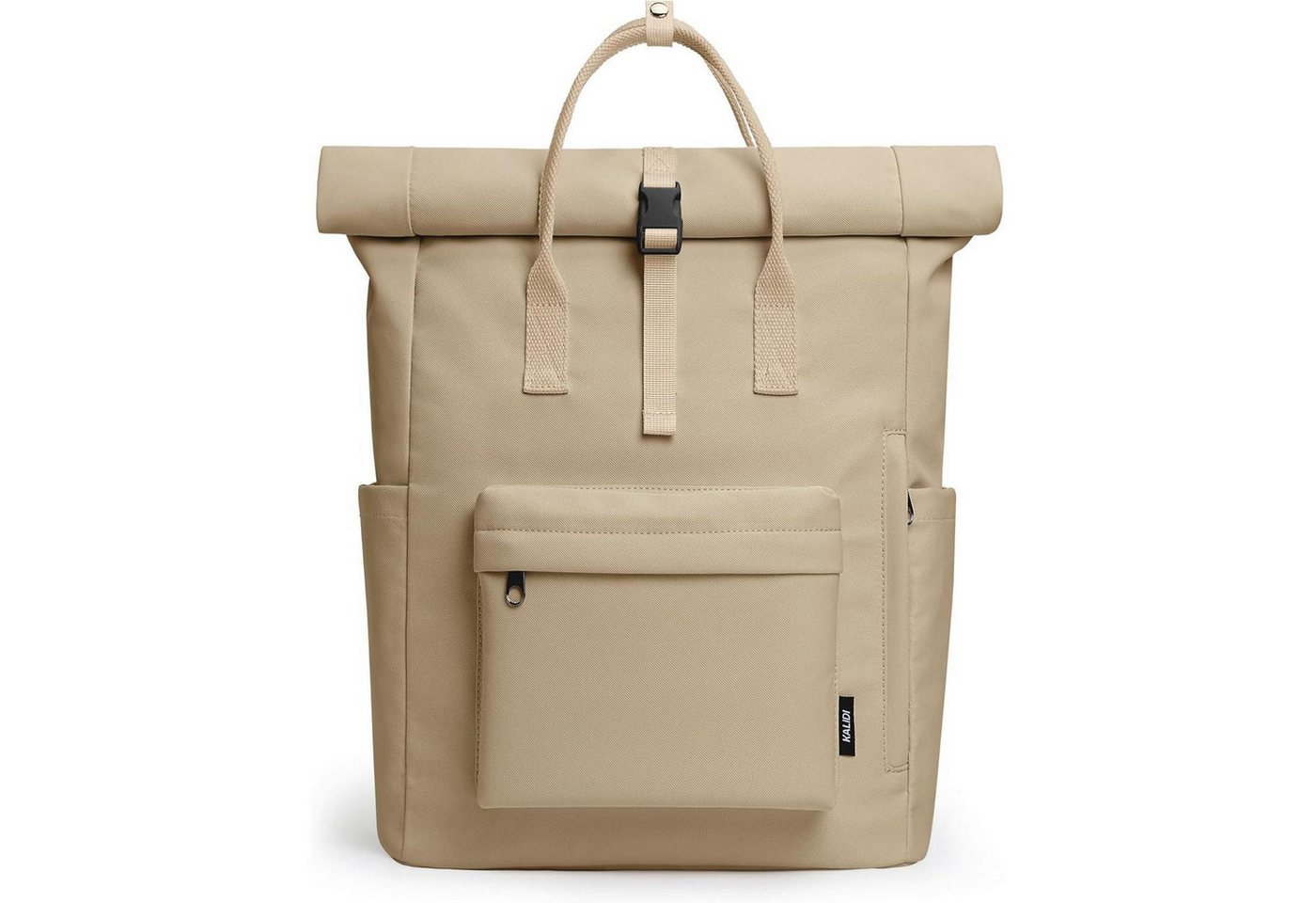 LuxusKollektion Laptoprucksack Rucksack Damen Herren Unisex Laptopfach Rolltop Wasserdicht Khaki von LuxusKollektion