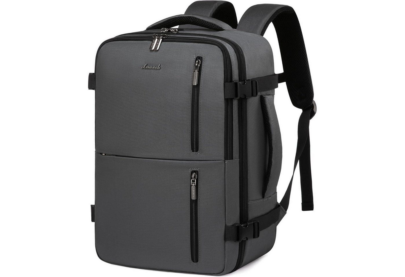 LuxusKollektion Laptoprucksack Rucksack Handgepäck Flugzeug 20l Laptop 40 x 20 x 25 cm (14 Zoll) Grau von LuxusKollektion