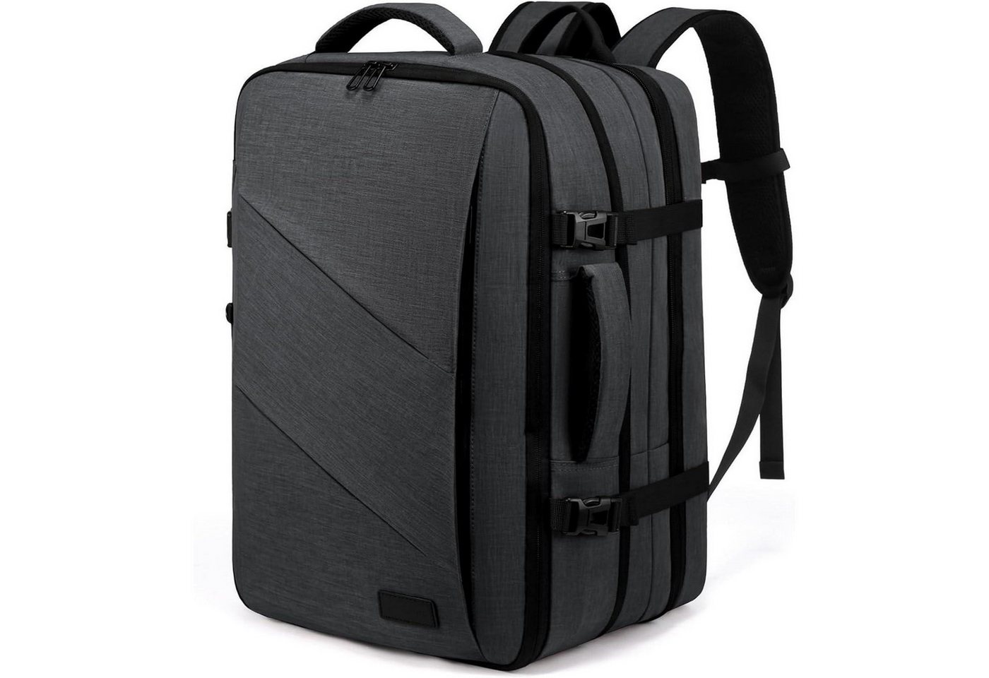 LuxusKollektion Laptoprucksack Rucksack Handgepäck Flugzeug 40L Laptop 17 Zoll 17,3 Zoll 2-grau von LuxusKollektion