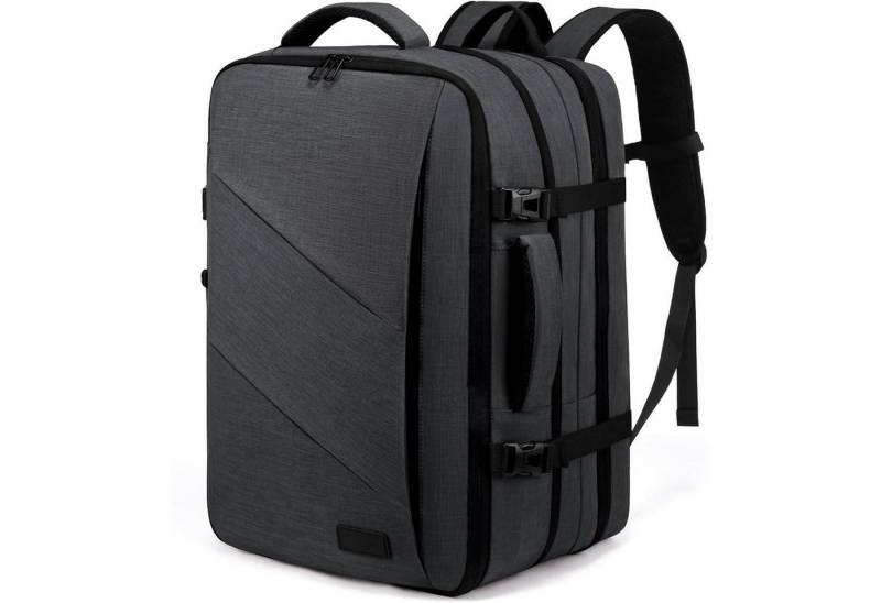 LuxusKollektion Laptoprucksack Rucksack Handgepäck Flugzeug 40L Laptop 17 Zoll 17,3 Zoll 2-grau von LuxusKollektion