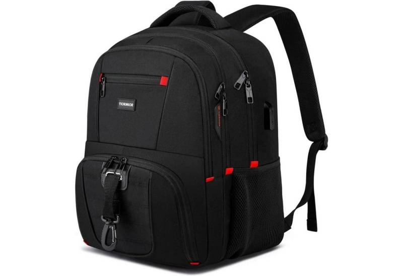 LuxusKollektion Laptoprucksack Rucksack Laptop Herren USB Wasserdicht Schwarz2 17,3 Zoll von LuxusKollektion