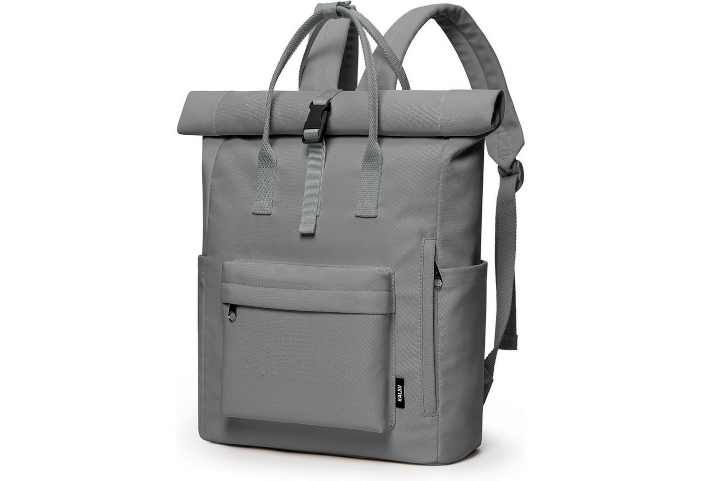 LuxusKollektion Laptoprucksack Rucksack Laptopfach Rolltop Tagesrucksack Damen Herren Dunkelgrau von LuxusKollektion