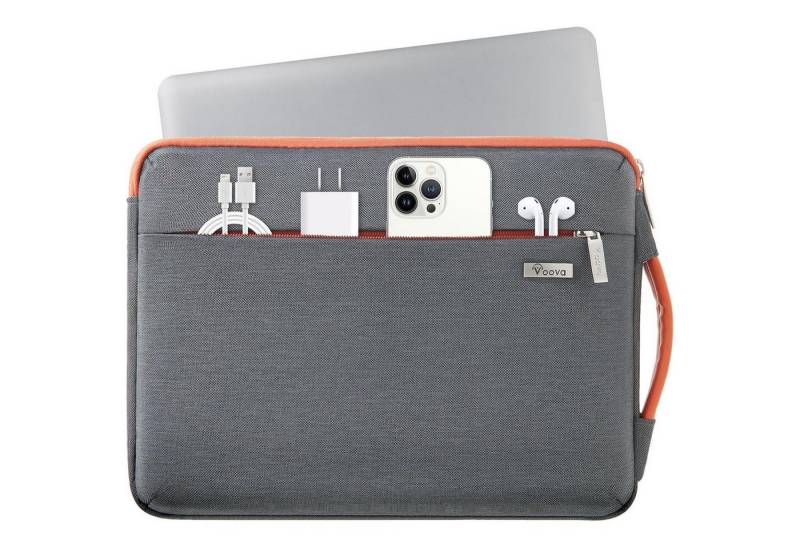 LuxusKollektion Laptoptasche 15,6 16 Zoll Laptophülle Dunkelgrau MacBook Pro 16 Acer ConceptD von LuxusKollektion