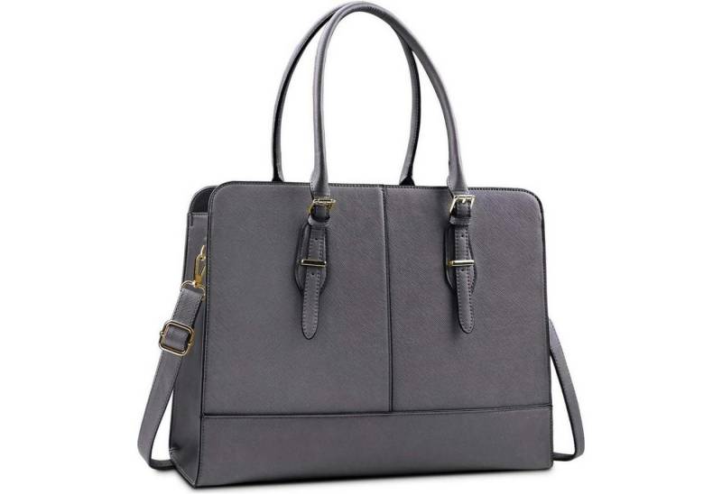 LuxusKollektion Laptoptasche Damen Handtasche Shopper Groß Leder Wasserdicht 15.6 Zoll Laptop von LuxusKollektion