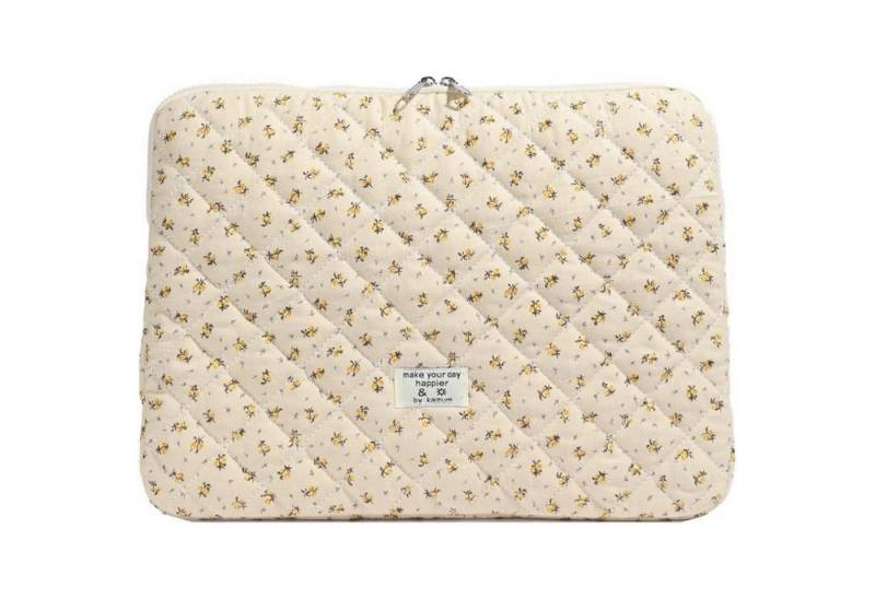 LuxusKollektion Laptoptasche Laptop Hülle Puffy 11 13 14 Zoll Notebook Gelb 15 Zoll von LuxusKollektion