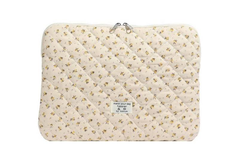 LuxusKollektion Laptoptasche Laptop Hülle Puffy 11-15 Zoll Notebook Gelb 13 Zoll von LuxusKollektion