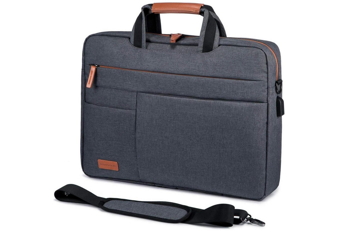 LuxusKollektion Laptoptasche Laptop Tasche 15.6 Zoll Wasserdicht Aktentasche Schultertasche von LuxusKollektion