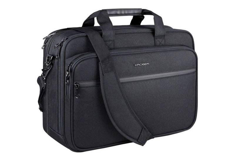 LuxusKollektion Laptoptasche Laptop Tasche Aktentasche Messenger 16 Zoll 18 zoll Schwarz von LuxusKollektion