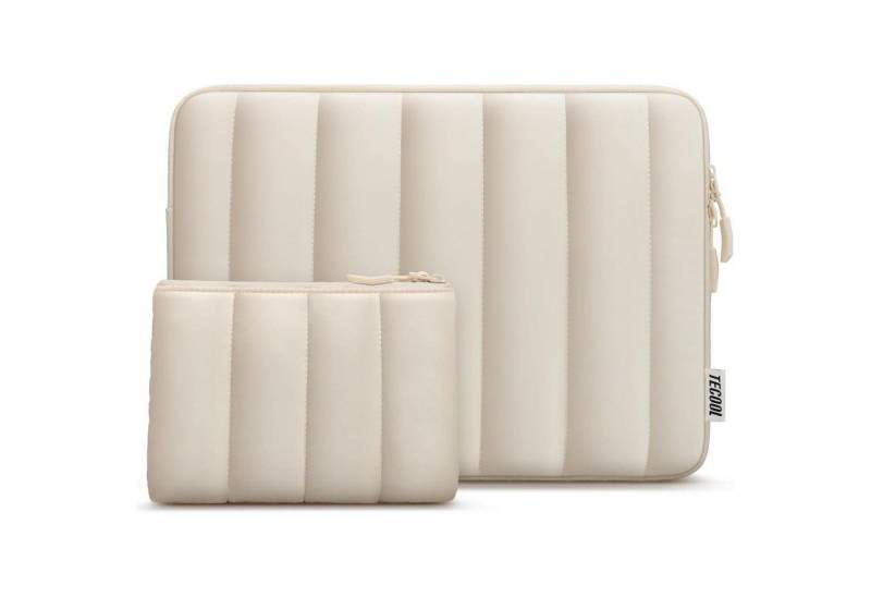 LuxusKollektion Laptoptasche Laptop Tasche Hülle 13.3 13.6 14 M4 M3 M2 M1 13,3 Zoll Beige von LuxusKollektion