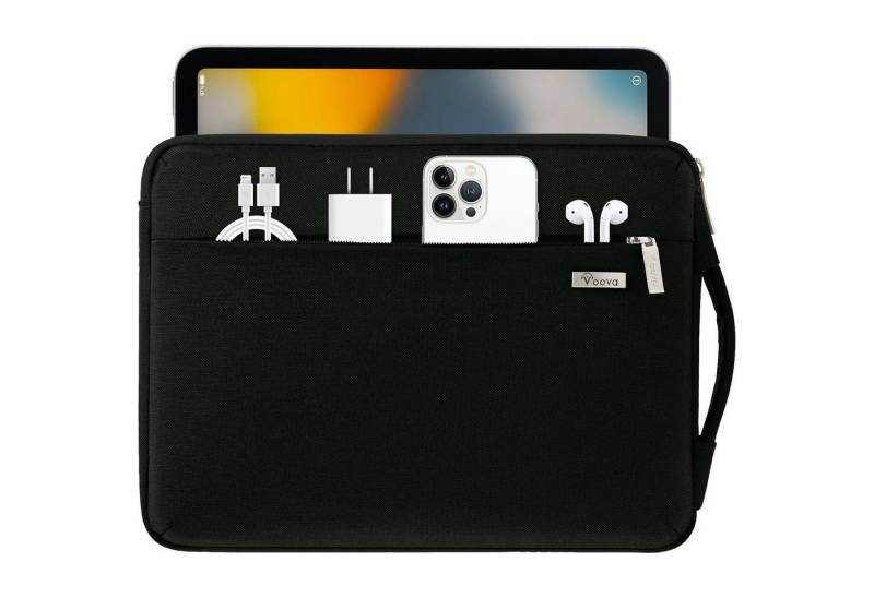 LuxusKollektion Laptoptasche Laptophülle 13 Zoll Laptop Hülle 13.3 Zoll Schwarz 11.6-12.9 MacBook von LuxusKollektion