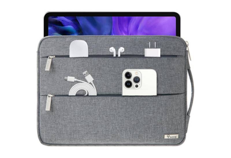 LuxusKollektion Laptoptasche Laptophülle 14 Zoll MacBook Air Pro Tasche 14,6 Grau Tablet von LuxusKollektion