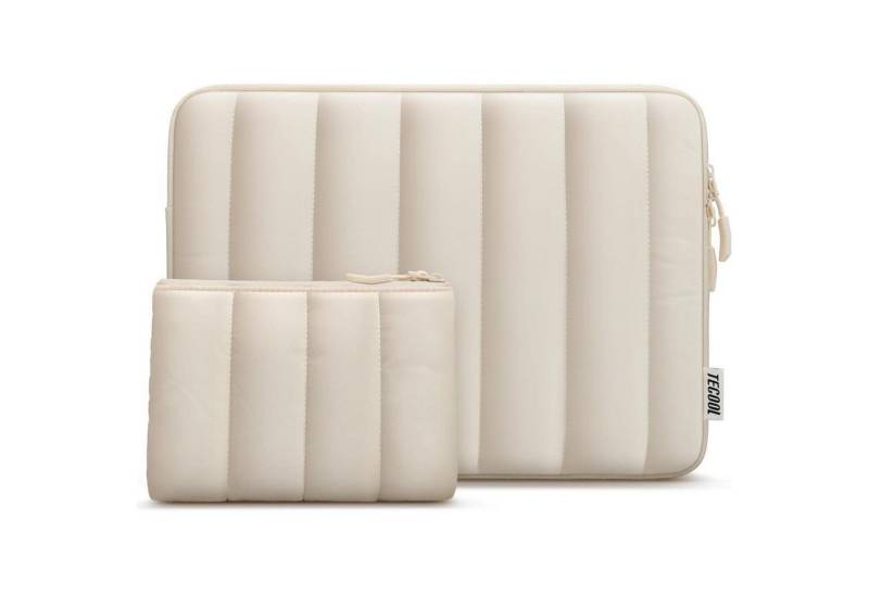 LuxusKollektion Laptoptasche Laptoptasche 16 Zoll für MacBook Pro 16 16“Laptop Beige von LuxusKollektion