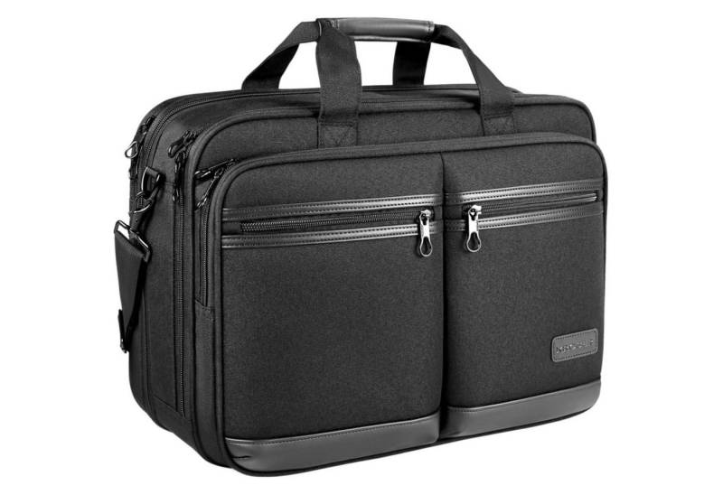 LuxusKollektion Laptoptasche Laptoptasche 17,3 Zoll RFID Wasserdicht Erweiterbar Umhängetasche von LuxusKollektion